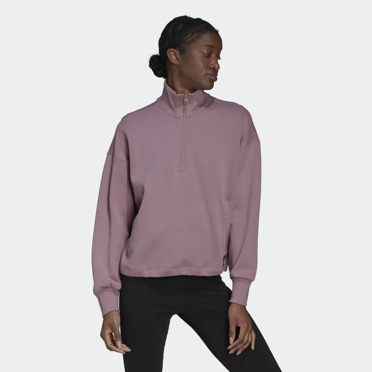 Adidas Future Icons Quarter-Zip Sweatshirt. 2