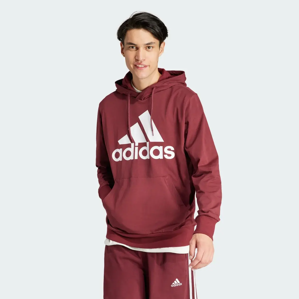 Adidas Sudadera con Gorro Essentials Logo. 2