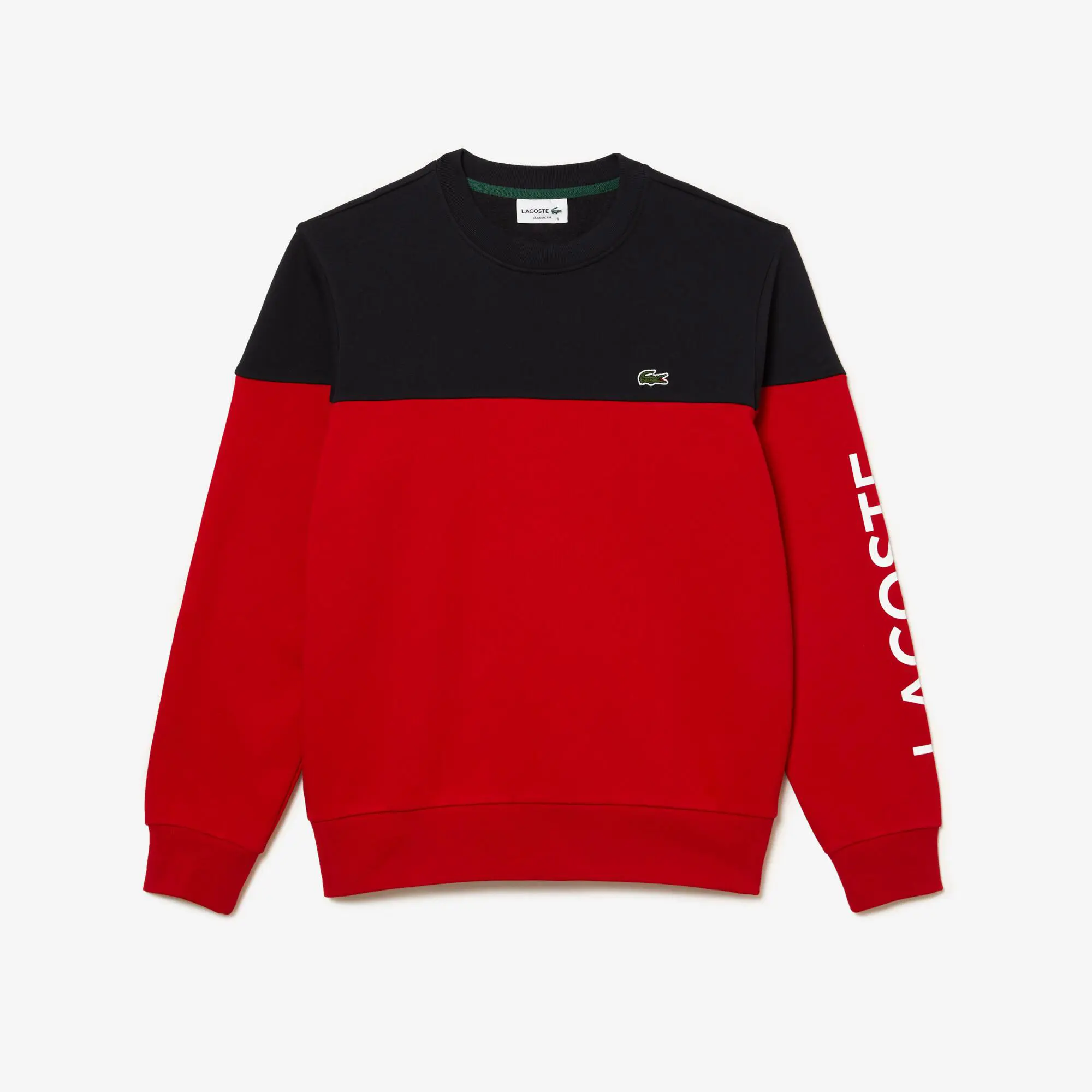 Lacoste Sweatshirt com marca Lacoste Classic Colorblock para homem. 2