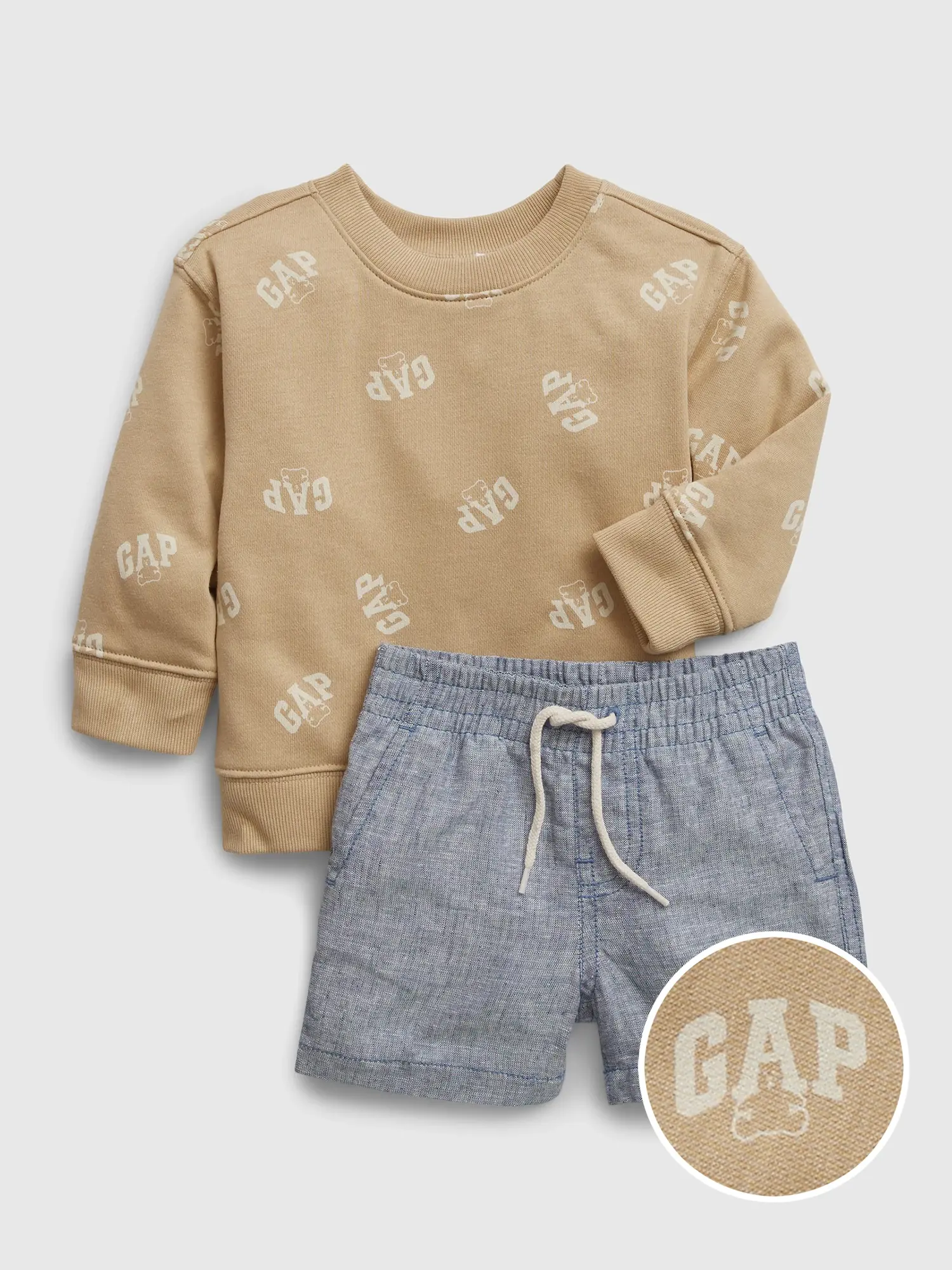 Gap Baby Two-Piece Gap Logo Outfit Set multi. 1