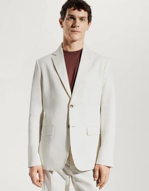  Linen suit blazer
