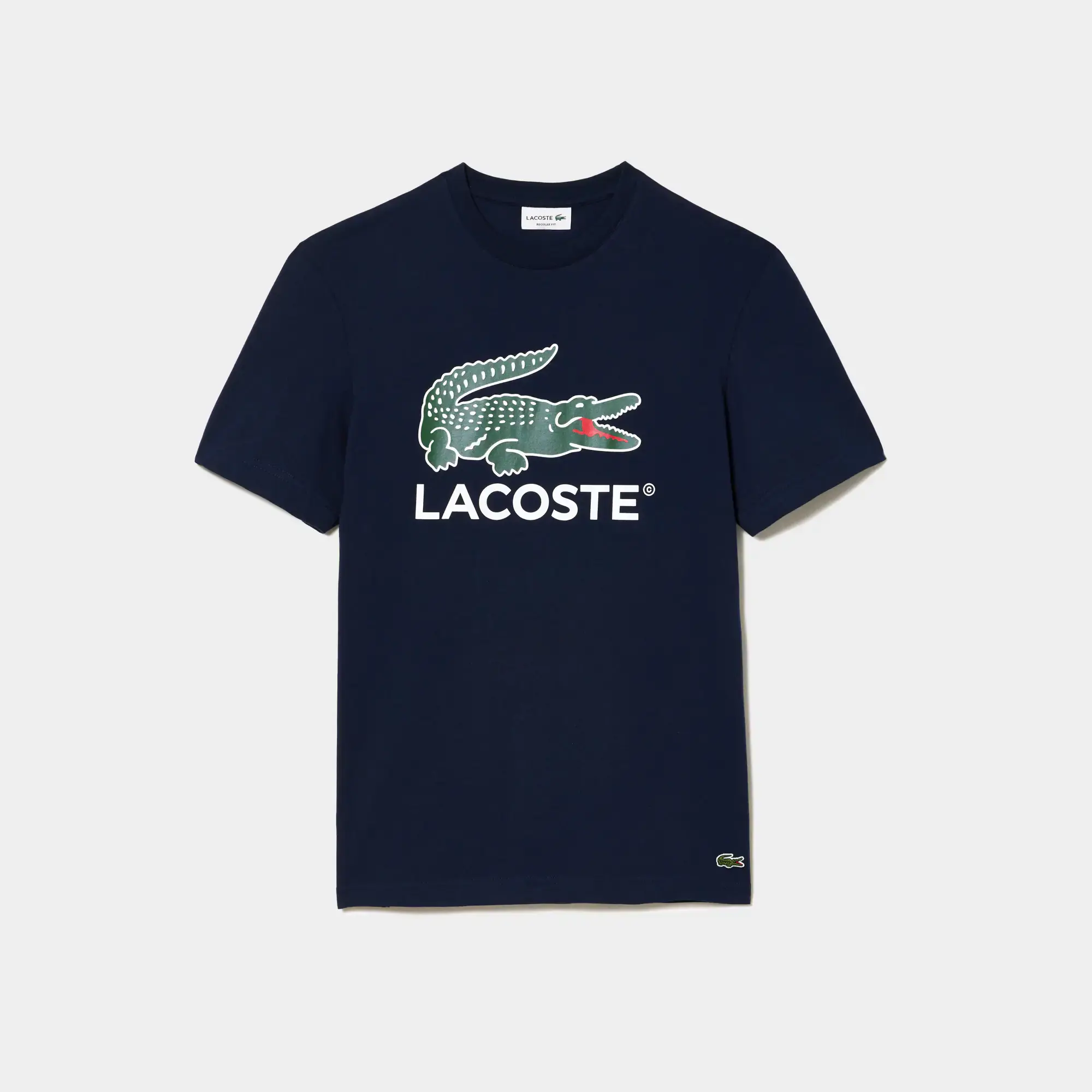 Lacoste Men's Cotton Jersey Signature Print T-Shirt. 1