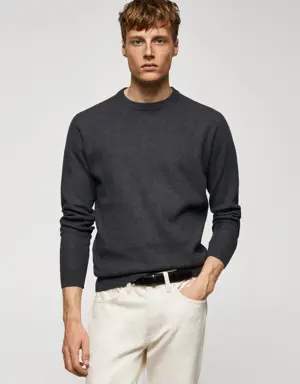 Structured cotton sweater