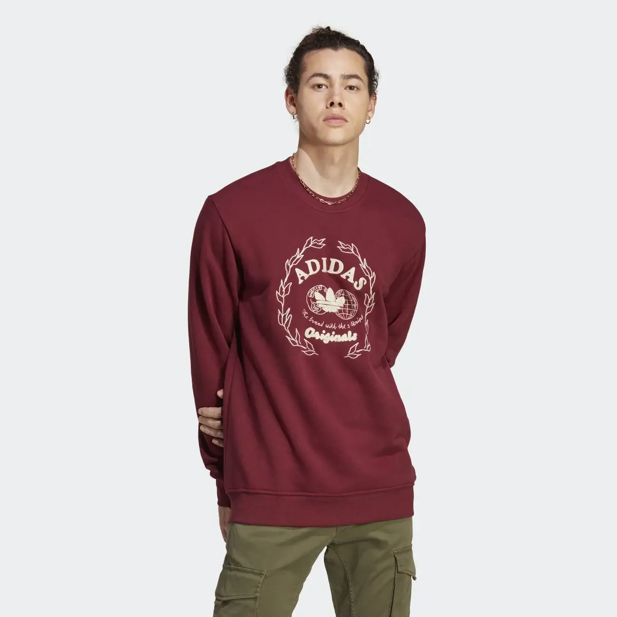 Adidas Graphics Archive Crew Sweatshirt. 2