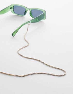 Sunglasses metallic chain