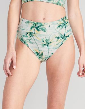 Old Navy High-Waisted Printed French-Cut Bikini Swim Bottoms for