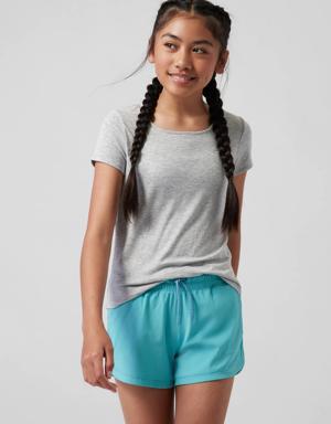 Girl Square One Tee gray