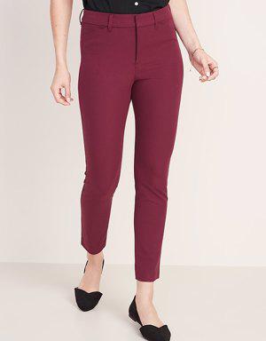 Old Navy High-Waisted Pixie Skinny Ankle Pants for Women red