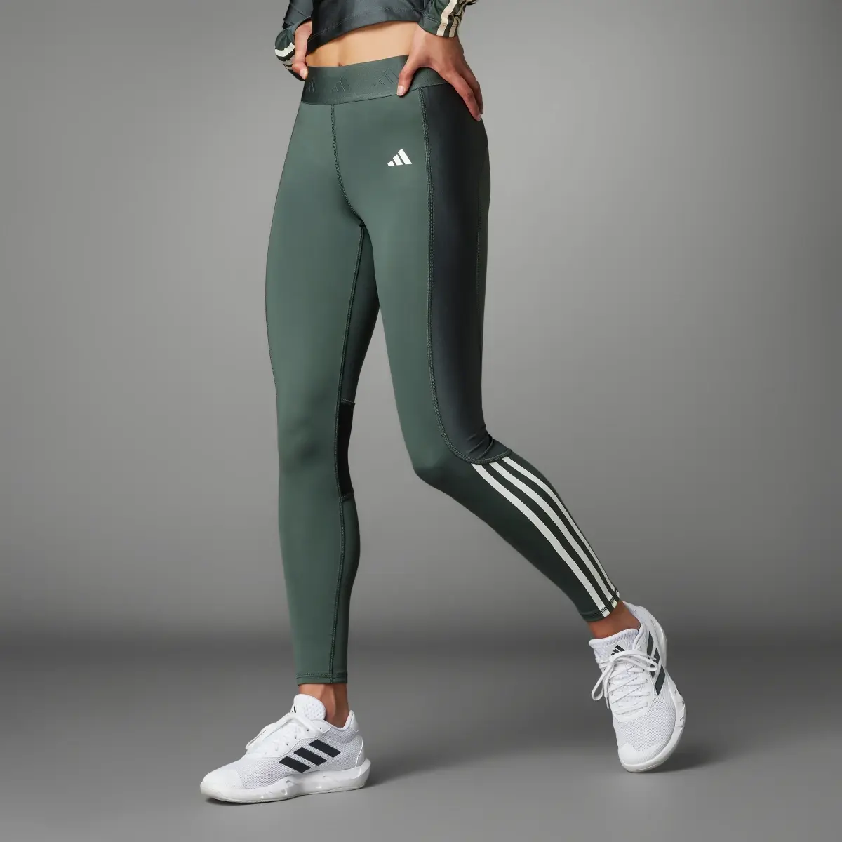 Adidas Hyperglam Shine Full-Length Leggings. 1