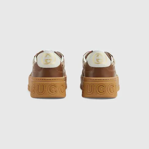 Gucci Children's leather platform sneaker. 3