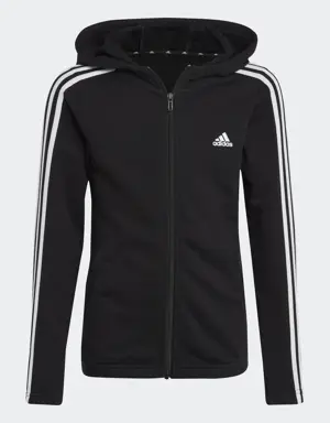 Adidas Veste à capuche entièrement zippée Essentials 3-Stripes