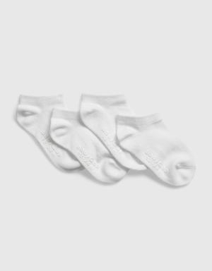 Toddler No Show Socks (4-Pack) white