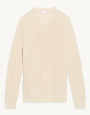 Cotton and silk sweater