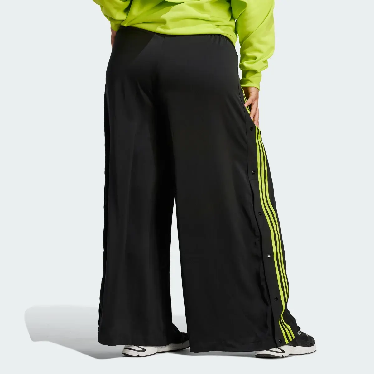 Adidas Adibreak Satin Wide Leg Pants (Plus Size). 2