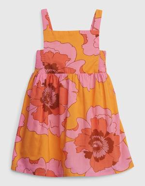 Gap Toddler Floral Side-Smocked Dress multi