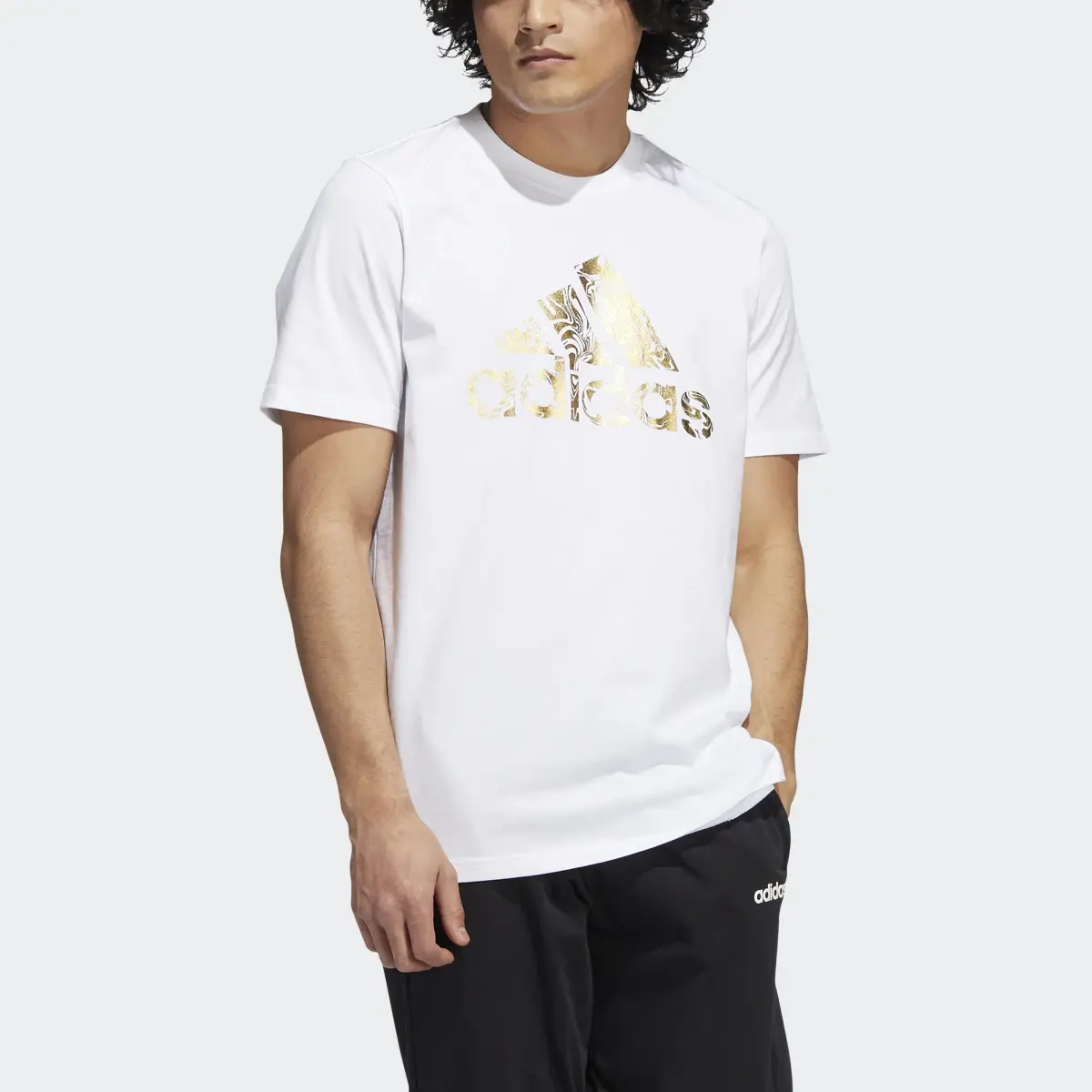 Adidas Liquid Foil Badge of Sport Graphic Tee. 1