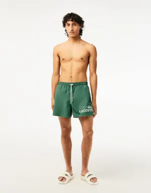 Lacoste Men’s Lacoste Quick Dry Swim Trunks with Integrated Lining