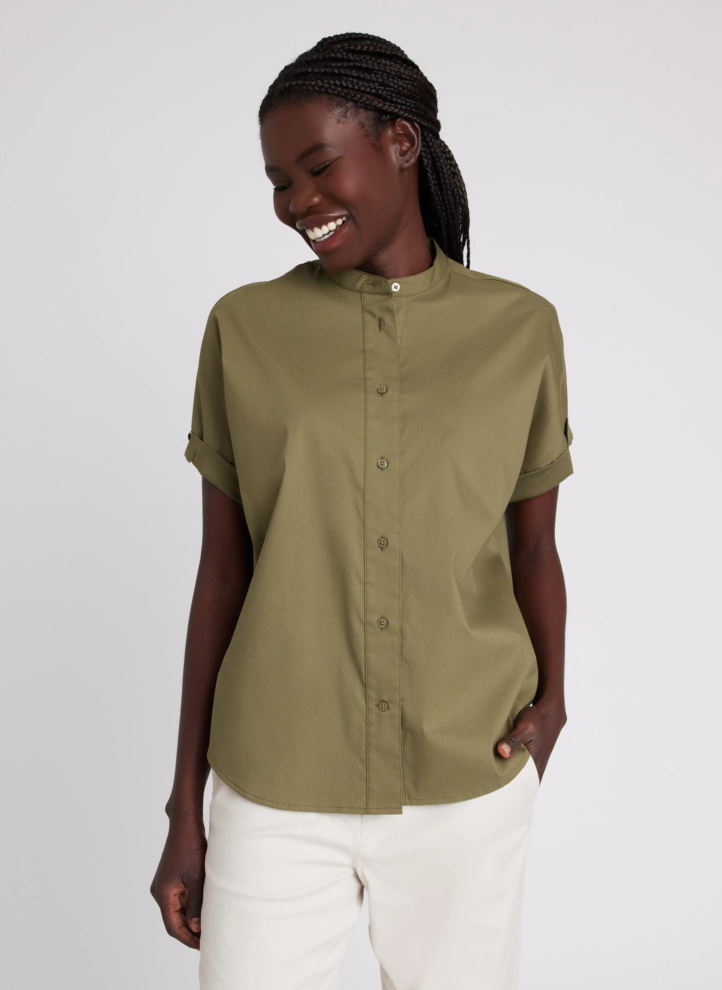 Kit And Ace Keep It Cool Short Sleeve Blouse. 1