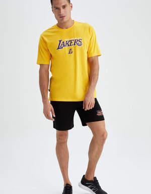Fit NBA Los Angeles Lakers Boxy Fit Tişört