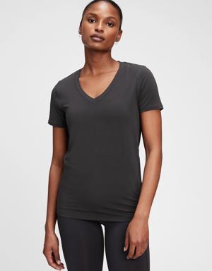 Fit Breathe V-Neck T-Shirt black