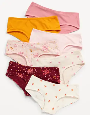 Hipster Underwear 7-Pack for Girls pink