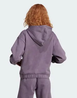 Adidas ALL SZN Fleece Washed Full-Zip Hooded Track Top. 3
