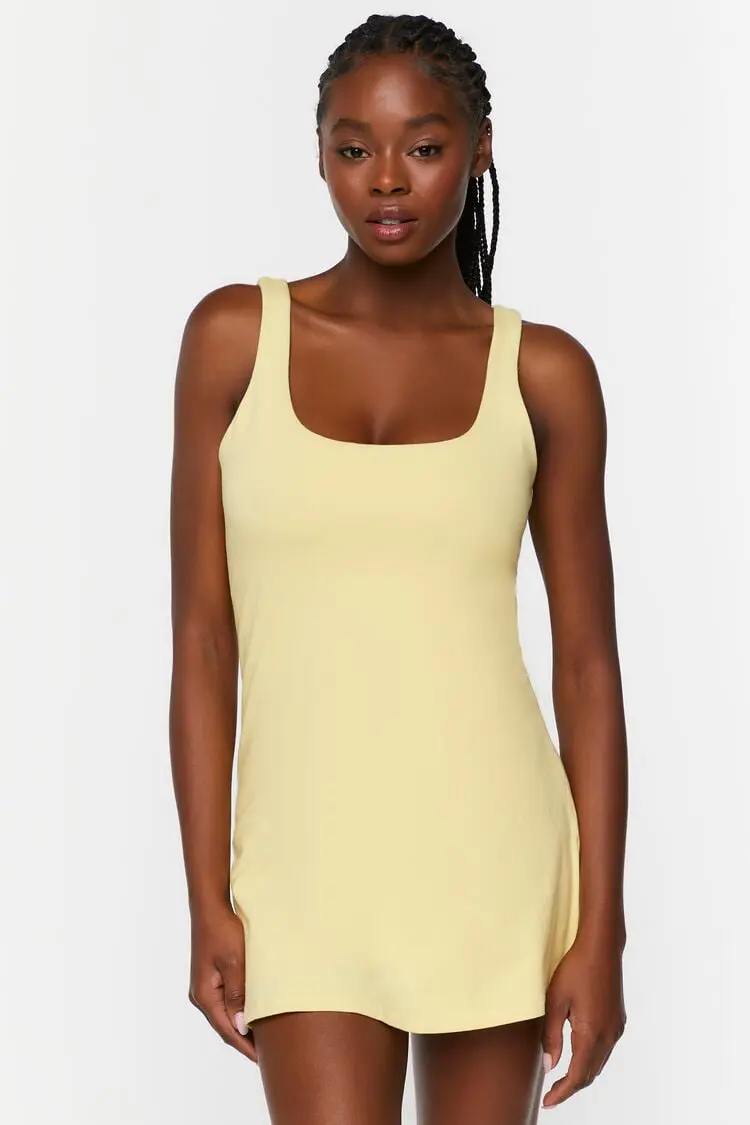 Forever 21 Forever 21 Active Tennis Mini Dress Mellow Yellow. 1