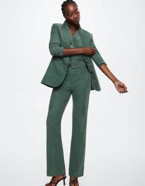 Micro-corduroy suit waistcoat