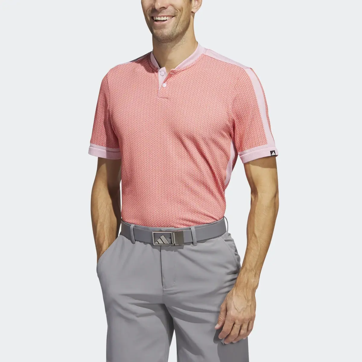Adidas Ultimate365 Tour Textured PRIMEKNIT Golf Poloshirt. 1