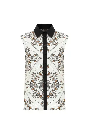 Roman Printed Sleeveless Shirt. 1