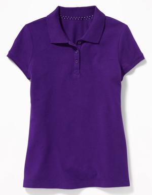 Old Navy Uniform Pique Polo Shirt for Girls purple