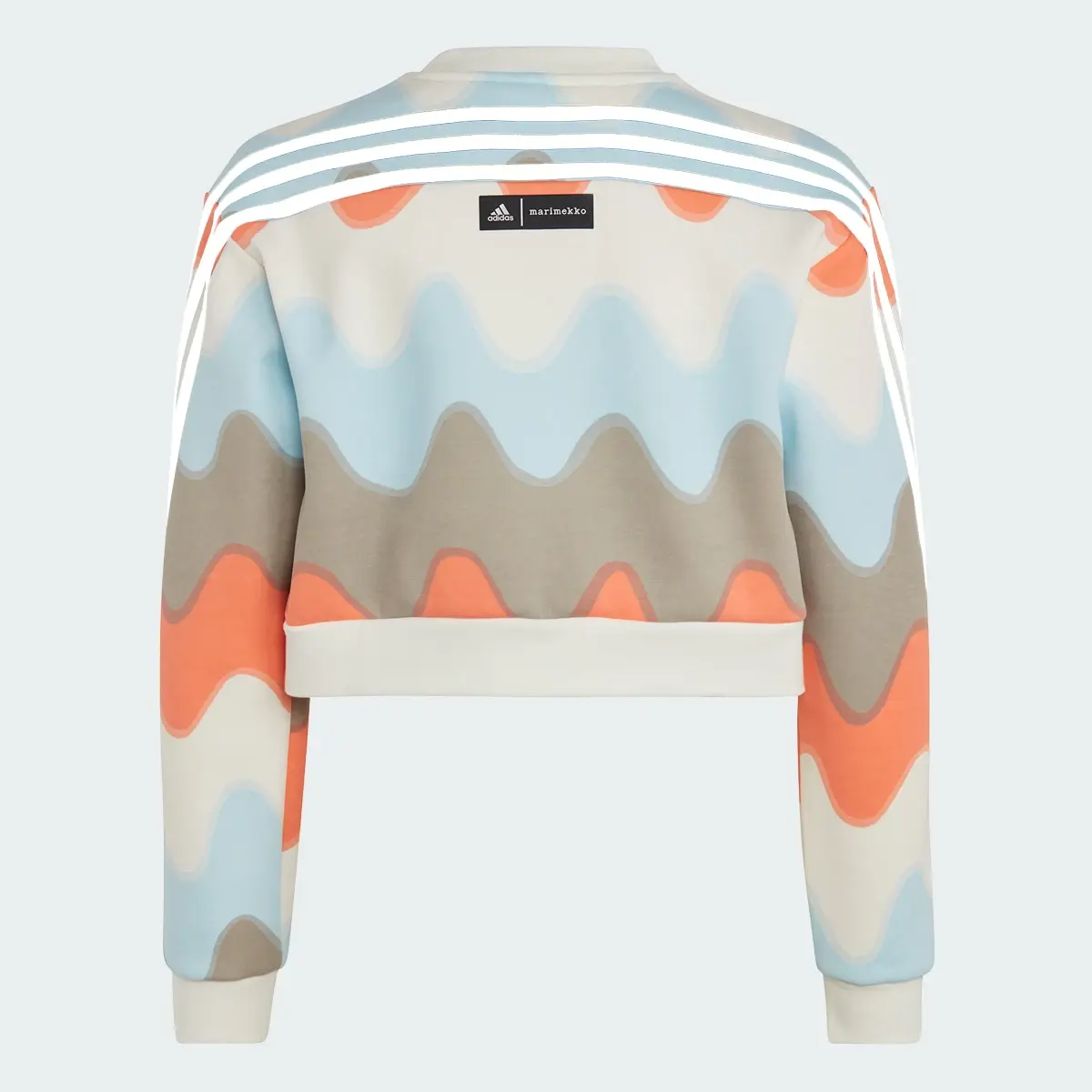 Adidas Marimekko Allover Print Cotton Sweatshirt. 2
