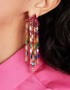 Showtime Fringe Statement Earrings