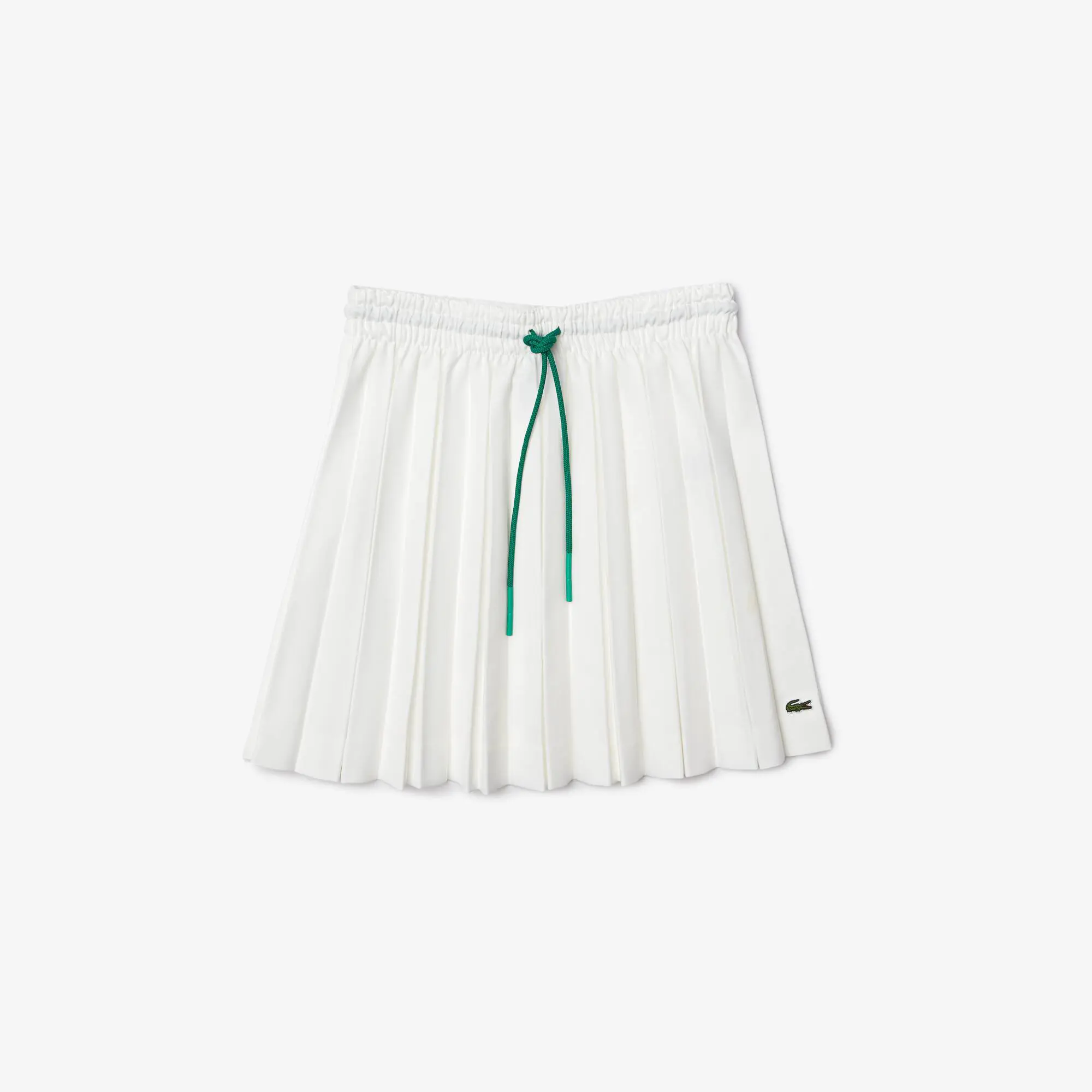 Lacoste Women’s LIVE Heritage Short Pleated Drawstring Skirt. 2