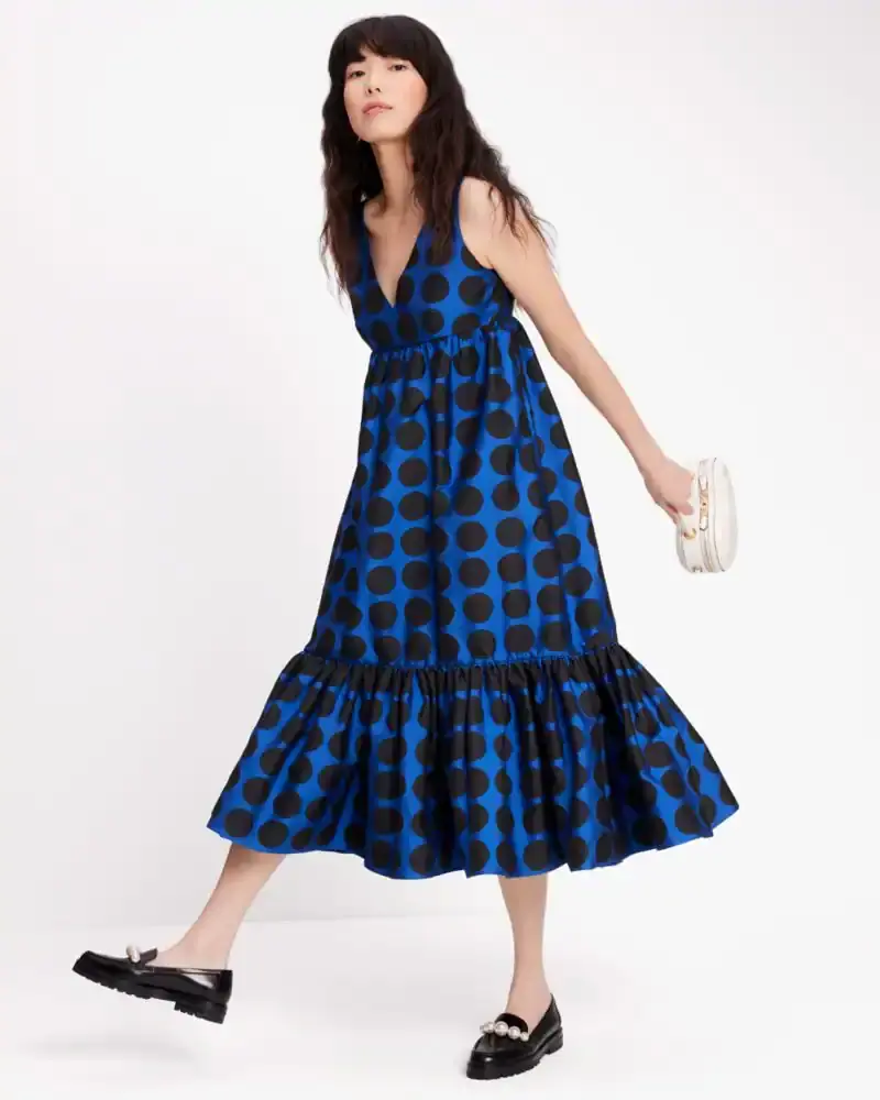 Kate Spade Art Dots Midi Dress. 1