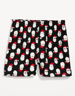 Printed Flannel Pajama Boxer Shorts for Men -- 3.75-inch inseam multi