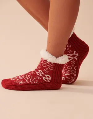 Winter Print Knitted Socks