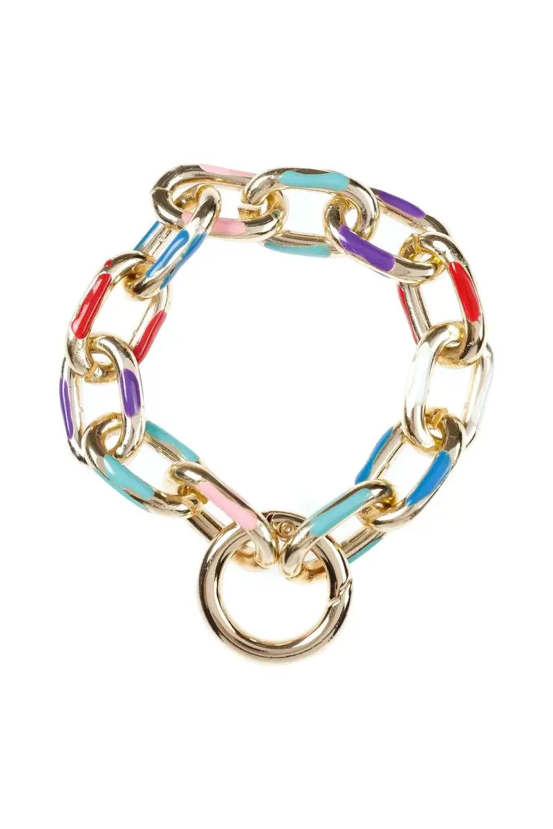 Roman Colorful Thick Chain Bracelet - 0 / ORIGINAL. 1