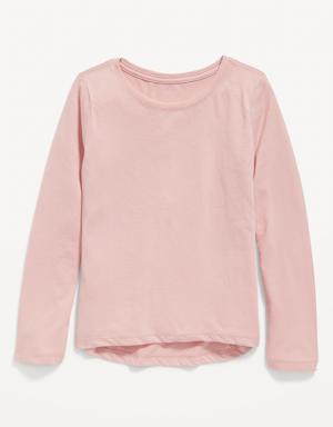 Old Navy Softest Long-Sleeve T-Shirt for Girls pink