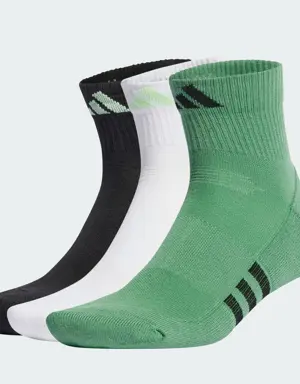 Performance Cushioned Mid-Cut Socks 3 Pairs