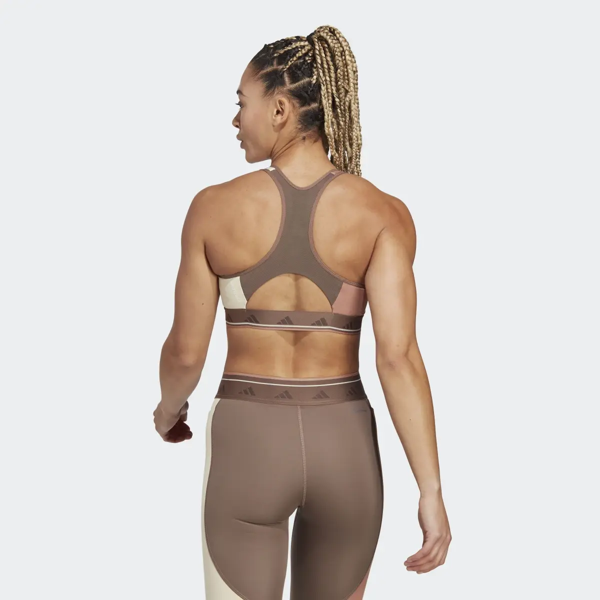 Adidas Brassière de training Powerreact Techfit Maintien moyen. 3