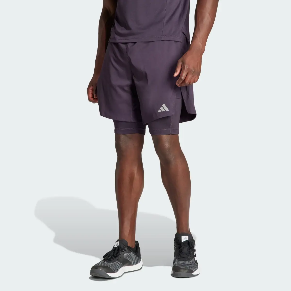Adidas HIIT Workout HEAT.RDY 2-in-1 Shorts. 1