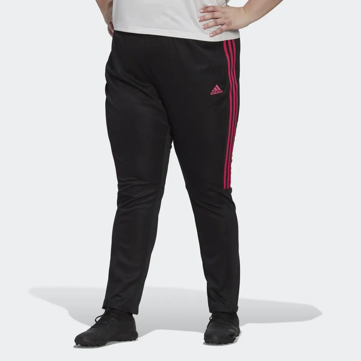 Adidas AEROREADY Sereno Cut 3-Stripes Slim Tapered Pants (Plus Size). 1