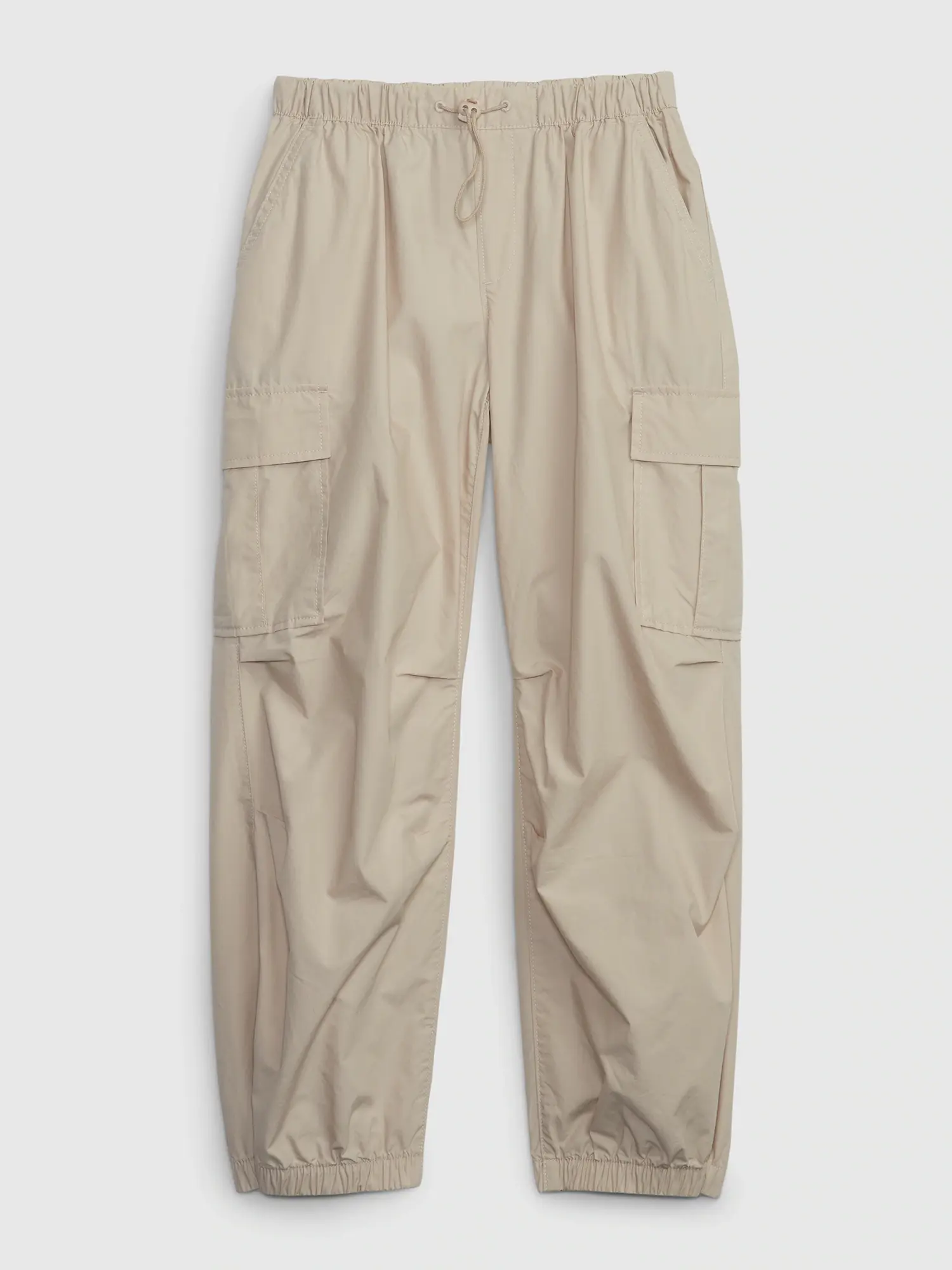 Gap Kids Pull-On Cargo Parachute Pants beige. 1