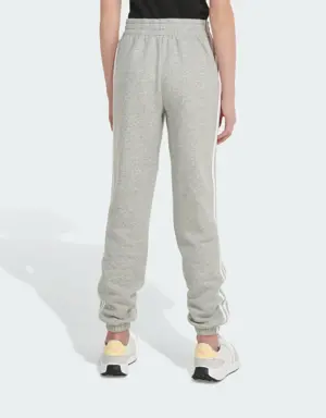 Elastic Waistband 3-Stripe Cotton Fleece Jogger