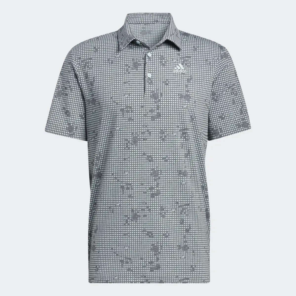 Adidas Night Camo-Print Primegreen Golf Polo Shirt. 1