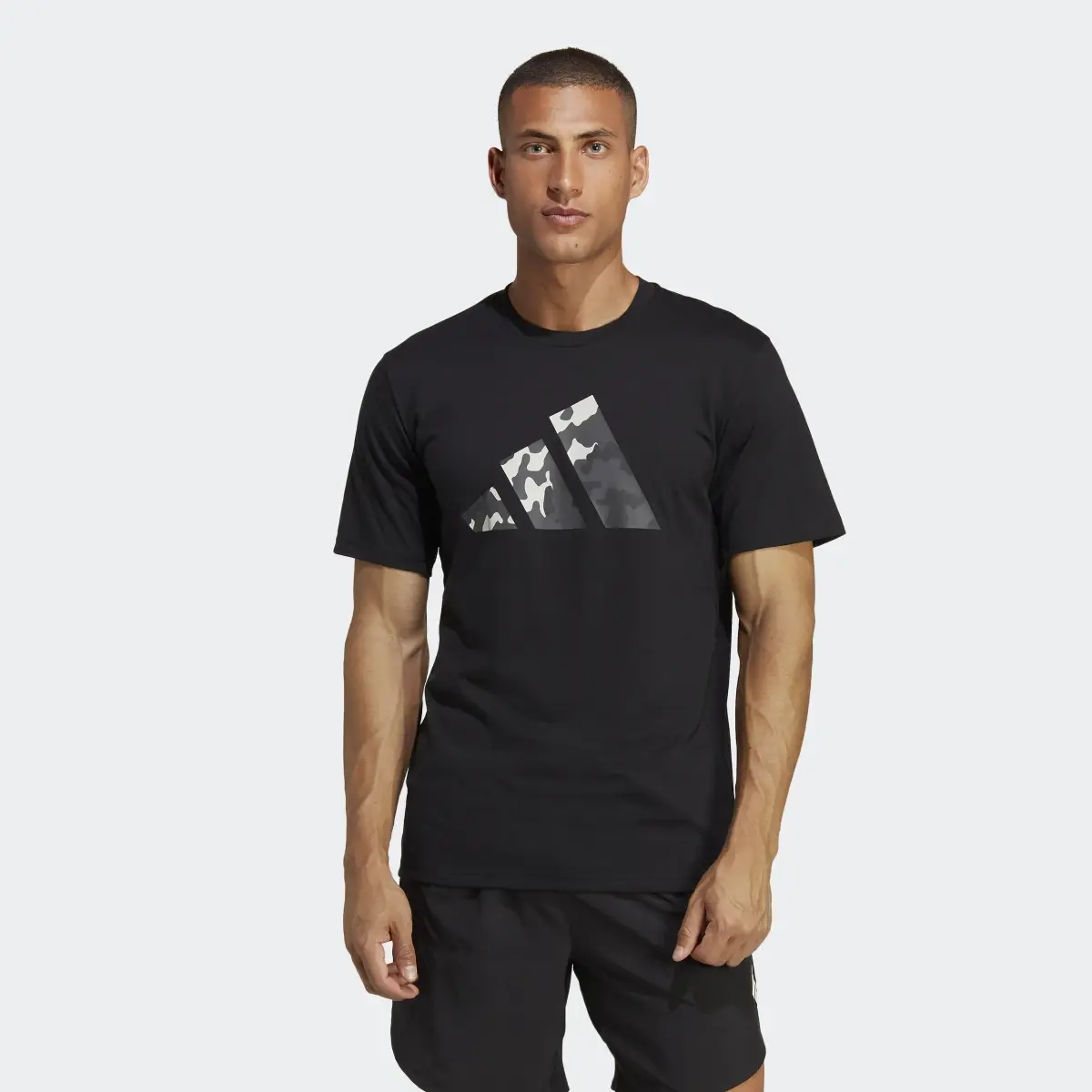 Adidas Train Essentials Seasonal Logo Training Tee. 2