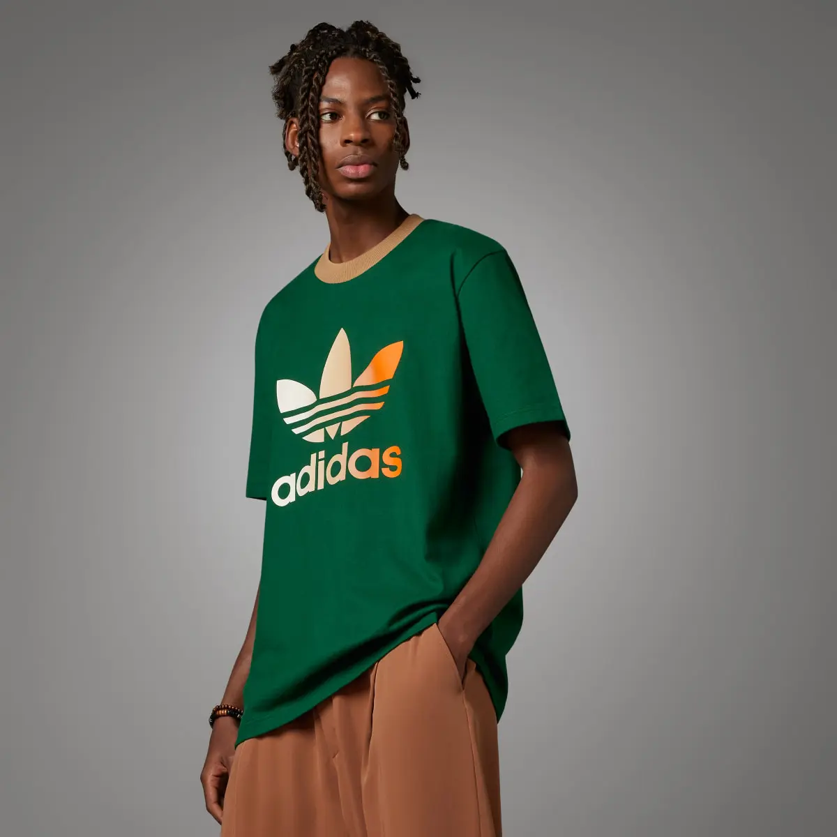 Adidas Adicolor 70s Premium Trefoil Tee. 1