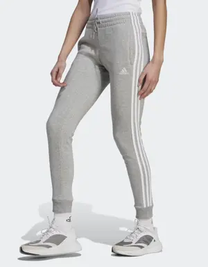 Essentials 3-Stripes Fleece Pants