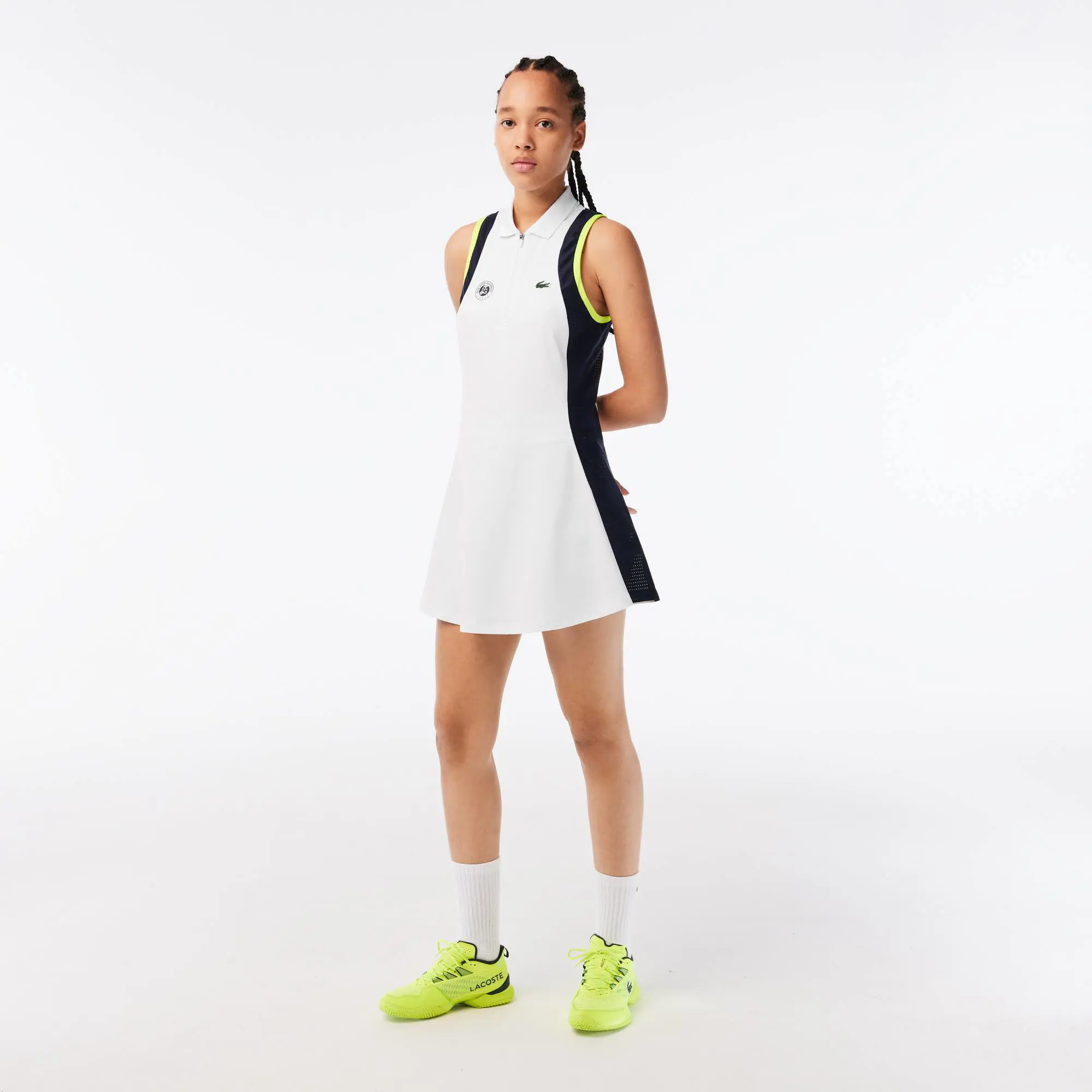 Lacoste Vestido de mujer Lacoste Sport Roland Garros Edition sin mangas. 1
